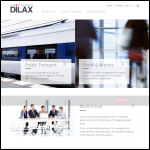 Screen shot of the DILAX Systems UK Ltd website.