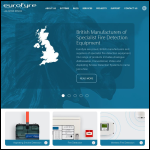 Screen shot of the Eurofyre Ltd website.