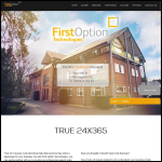 Screen shot of the First Option Technologies website.