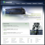 Screen shot of the SANGFOR Technologies website.