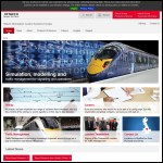 Screen shot of the The Railway Engineering Company website.