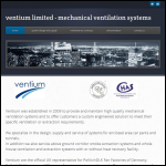 Screen shot of the Ventium Ltd website.