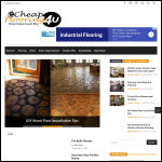 Screen shot of the Cheap Flooring 4U website.