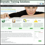 Screen shot of the Dramatics Training Solutions website.