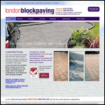 Screen shot of the London Block Paving Ltd website.