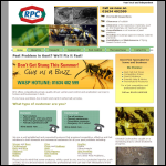 Screen shot of the RPC Pest Control website.