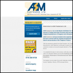 Screen shot of the ASM Fasteners Ltd website.