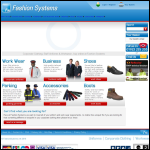 Screen shot of the Fashion Systems Ltd website.