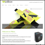 Screen shot of the Pillbox Design website.