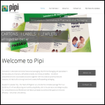 Screen shot of the Pipi Print & Packaging website.