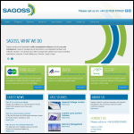 Screen shot of the Sagoss Ltd website.
