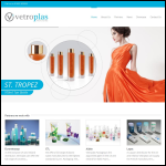 Screen shot of the Vetroplas Packaging Ltd website.