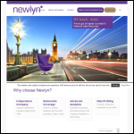 Screen shot of the Newlyn plc website.