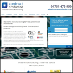 Screen shot of the Contract Production Ltd website.