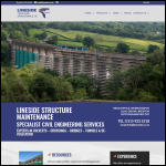 Screen shot of the Lineside Structure Maintenance website.