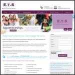 Screen shot of the Electronic Technology Services website.