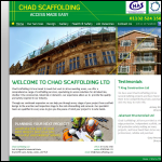 Screen shot of the Chad Scaffolding & Safety Netting Services website.
