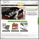 Screen shot of the Table Top Traders website.