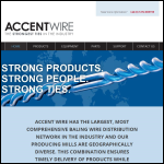 Screen shot of the Accent Wire UK Ltd website.