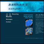 Screen shot of the Jin Jia Recycling UK Ltd website.