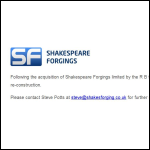 Screen shot of the Shakespeare Forgings Ltd website.