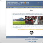 Screen shot of the Stevenson Grantech Ltd website.