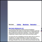 Screen shot of the Barrington Metal Works Ltd website.