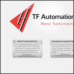 Screen shot of the TF Automation website.