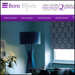 Screen shot of the Boro Blinds website.