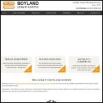 Screen shot of the Boyland Joinery Ltd website.
