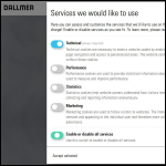 Screen shot of the Dallmer Ltd website.