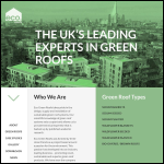 Screen shot of the Eco Green Roofs website.