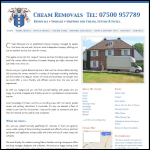 Screen shot of the Cheam Removals website.