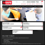 Screen shot of the Msafe website.