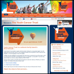 Screen shot of the Youth Cancer Trust website.