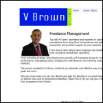 Screen shot of the V Brown Ltd website.