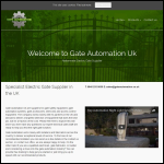 Screen shot of the Gate Automation UK Ltd website.
