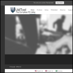 Screen shot of the UtilTool website.