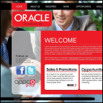 Screen shot of the Oracle Organisation website.