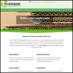 Screen shot of the Riverside Waste Machinery Ltd website.