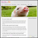 Screen shot of the Micro Pigs website.