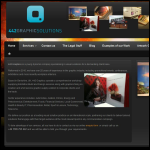Screen shot of the 442 Graphic Solutions website.