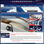 Screen shot of the Lumenautica Ltd website.