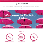Screen shot of the Factotum Ltd website.