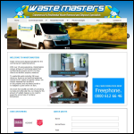 Screen shot of the Wastemasters website.