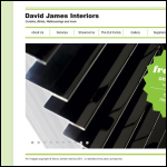 Screen shot of the David James Interiors website.