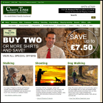 Screen shot of the Cherry Tree Country Clothing website.