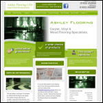 Screen shot of the Ashley Flooring Ltd website.