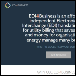 Screen shot of the edi4business website.