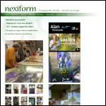 Screen shot of the Nexiform website.